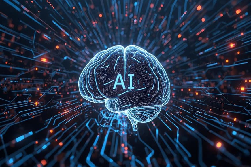 ai brain computer graphic