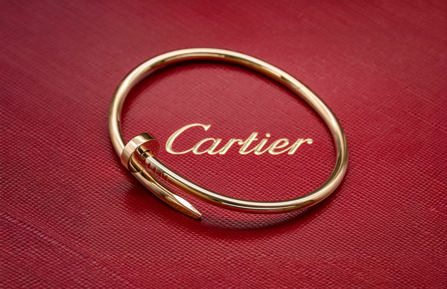 cartier-just-un-clou-bangle cartier just un clou bangle with cartier logo on box